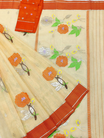 Zarf - Honey Gold Pure Zarikota Handloom GI Tagged Weaved Saree | Banarasii